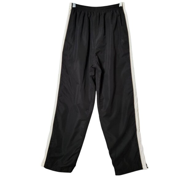 Wilson Mens Y2K Black Beige Colorblock Windbreaker Jacket Pant Track Suit Set M - Picture 7 of 16